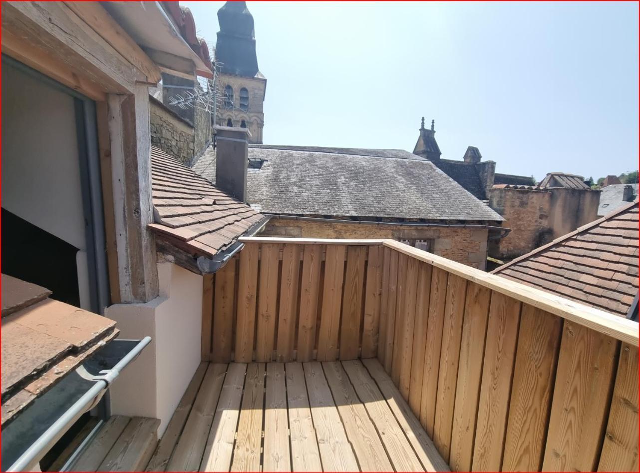 Appartement Avec Terrasse & Parking Sarlat Centre Exterior foto